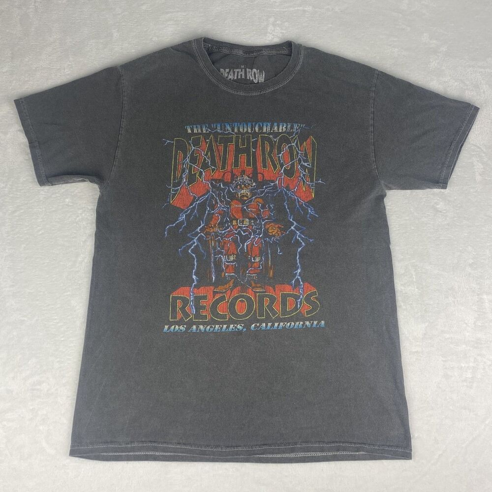 Death Row Records The Untouchable Graphic Shirt Adult Medium Gray Crewneck